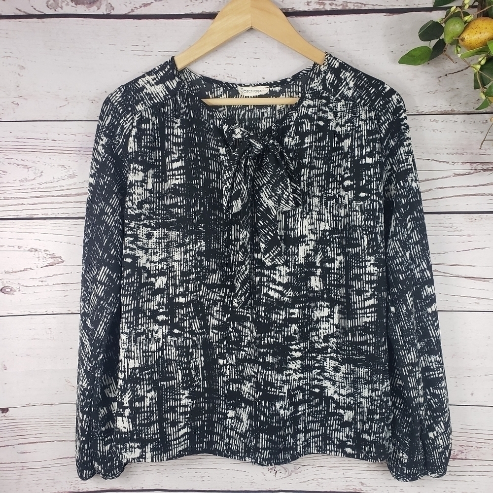 PEACH ROYAL Pheasant Style Top/Blouse Size S